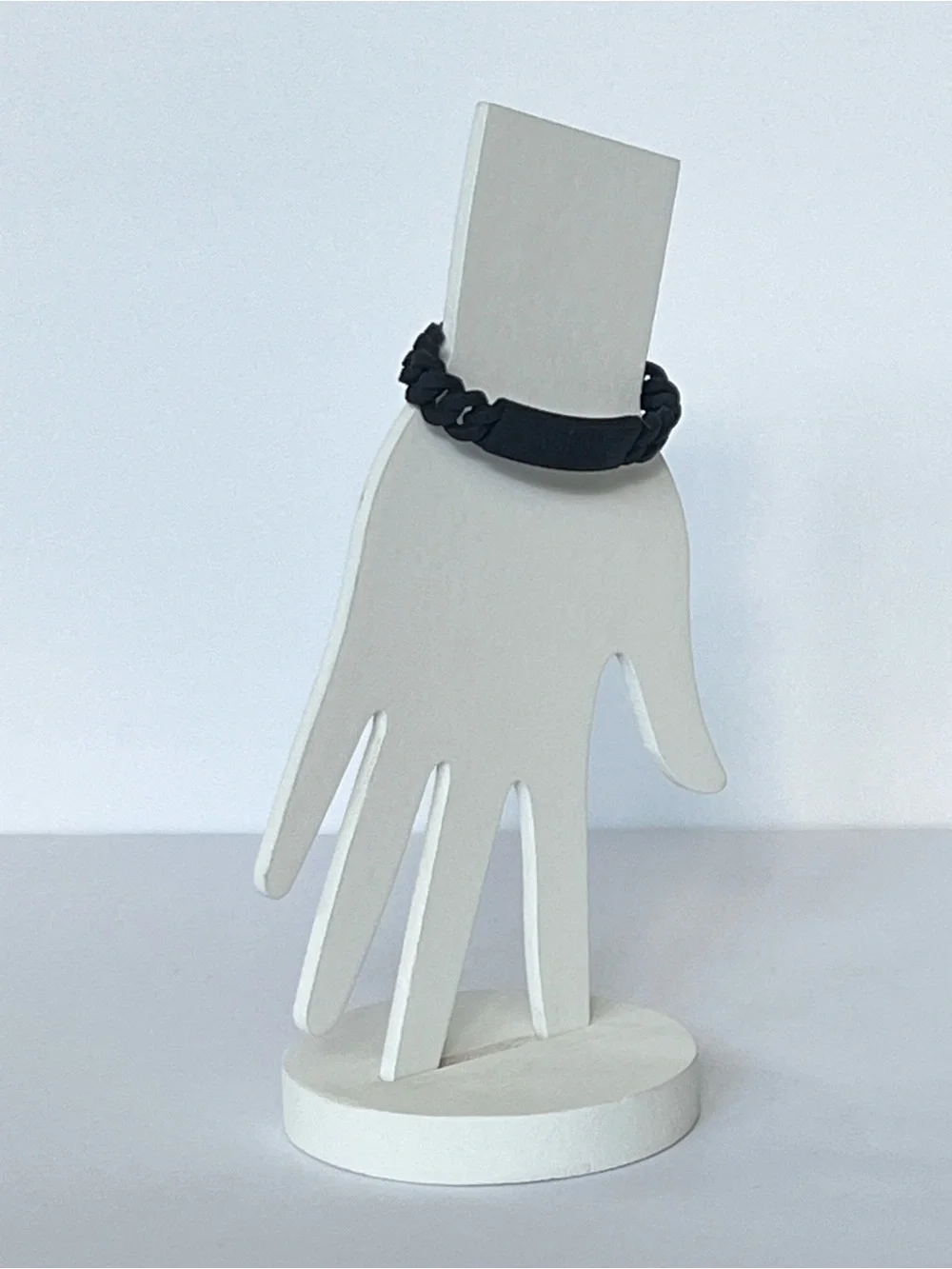 Marc Jacobs Standard Supply Black Rubber Chain Link Stretch Bracelet